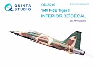 Interior 3D Decal - F-5E Tiger II (AFV kit) #QTSQD48219