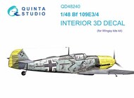 Interior 3D Decal - Bf.109E-3/4 (WGY kit)* #QTSQD48240