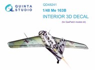 Messerschmitt Me.163B 3D-Printed & coloured Interior on decal paper* #QTSQD48241