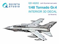  Quinta Studio  1/48 Panavia Tornado GR.4 3D-Printed & coloured Interior on decal paper QTSQD48263R