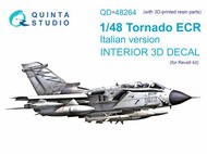  Quinta Studio  1/48 Panavia Tornado ECR Italian 3D-Printed & coloured Interior on decal paper QTSQD48264R