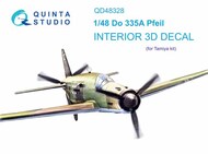  Quinta Studio  1/48 Interior 3D Decal - Do.335A Pfeil (TAM kit) OUT OF STOCK IN US, HIGHER PRICED SOURCED IN EUROPE QTSQD48328