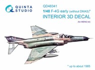  Quinta Studio  1/48 Interior 3D Decal - F-4G Phantom II Early with 3D Resin Parts (MNG kit) QTSQD48341R