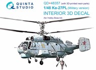  Quinta Studio  1/48 Interior 3D Decal - Ka-27PL Helix Plus Resin Parts (HBS kit) QTSQD48357R
