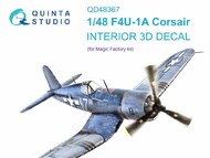 Interior 3D Decal - F4U-1A Corsair (MGF kit) QTSQD48367