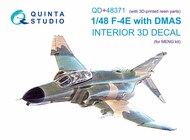 Quinta Studio  1/48 McDonnell F-4E Phantom with DMAS 3D-Printed & coloured Interior on decal paper (designed to be used with Meng Model kits) (with 3D-printed resin parts) OUT OF STOCK IN US, HIGHER PRICED SOURCED IN EUROPE QTSQD4837R