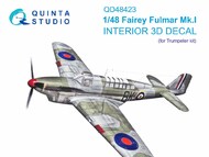  Quinta Studio  1/48 Interior 3D Decal - Fulmar Mk.I (TRP kit) QTSQD48423