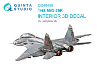  Quinta Studio  1/48 Interior 3D Decal - MiG-29K Fulcrum (HBS kit) QTSQD48458