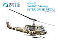 Bell UH-1D early/UH-1H early 3D-Printed & coloured Interior #QTSQD48670