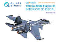  Quinta Studio  1/48 Sukhoi Su-30SM 3D-Printed & coloured Interior QTSQD48671R