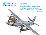  Quinta Studio  1/48 Martin B-26F/B-26G Marauder 3D-Printed & coloured Interior QTSQD48689