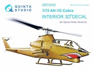  Quinta Studio  1/72 Interior 3D Decal - AH-1G Cobra (SPH/REV kit) QTSQD72030