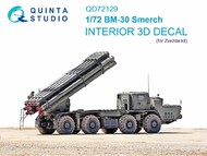  Quinta Studio  1/72 Interior 3D Decal - BM-30 Smerch (ZVE kit) QTSQD72129