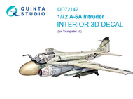  Quinta Studio  1/72 Interior 3D Decal - A-6A Intruder (TRP kit) OUT OF STOCK IN US, HIGHER PRICED SOURCED IN EUROPE QTSQD72142