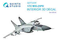 Mikoyan MiG-25PD 3D-Printed & coloured Interior #QTSQD72206