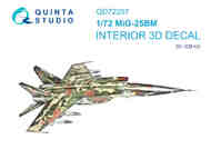 Mikoyan MiG-25BM 3D-Printed & coloured Interior #QTSQD72207