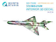 Mikoyan MiG-21UM 3D-Printed & coloured Interior on decal paper #QTSQD72242R