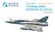  Quinta Studio  1/72 3D Decal - Mirage 2000D + Resin (MDV kit) QTSQD72247R