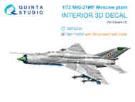 3D Decal - MiG-21MF Fishbed [Moscow Plant] + Resin (EDU kit) #QTSQD72258R