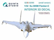 Interior 3D Decal - Su-30SM Flanker C (TRP kit) Small Version* #QTSQDS32095