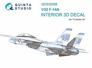 Interior 3D Decal - F-14D Tomcat (TRP kit) Small Version* #QTSQDS32098