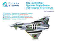 Eurofighter Typhoon Single-seater (Powered-up Displays) 3D-Printed & coloured Interior #QTSQDS32295