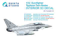 Eurofighter Typhoon Twin-seater (Powered-up Displays) 3D-Printed & coloured Interior #QTSQDS32297