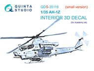  Quinta Studio  1/35 Interior 3D Decal - AH-1Z Viper (ACA kit) Small Version QTSQDS35119