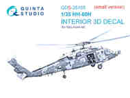 Quinta Studio  1/35 3D Decal - HH-60H Rescue Hawk (ZIM/KTH kit) Small Version QTSQDS35165