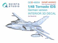  Quinta Studio  1/48 Interior 3D Decal - Tornado IDS with Resin Parts (REV kit) Small Version QTSQDS48054R