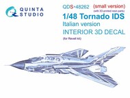  Quinta Studio  1/48 Interior 3D Decal - Tornado IDS Italian Version with Resin Parts (REV kit) Small Version QTSQDS48262R