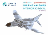  Quinta Studio  1/48 Interior 3D Decal - F-4E Phantom II Late with DMAS (MNG kit) Small Version QTSQDS48371