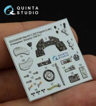  Quinta Studio  1/48 Interior 3D Decal - Mc.202 Folgore Late (HAS/EDU kit) Small Version QTSQDS48390