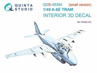  Quinta Studio  1/48 Interior 3D Decal - A-6E TRAM Intruder (KIN kit) Small Version QTSQDS48394