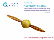  Quinta Studio  1/32 'Wolff' Propeller (WNW kit)" QTSQL32006