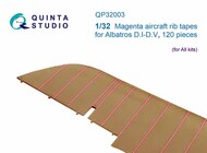Magenta rib tapes Albatros D.I-D.V (All kits) #QTSQP32003