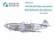  Quinta Studio  1/48 Yakovlev Yak-9D Exterior set QTSQP48013