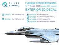  Quinta Studio  1/48 3D Decal - F-16C Block 30/32 Falcon Fuselage Reinforcement Plates (TAM kit) QTSQP48022