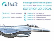  Quinta Studio  1/48 3D Decal - F-16C Block 40/42 Falcon Fuselage Reinforcement Plates (TAM kit) OUT OF STOCK IN US, HIGHER PRICED SOURCED IN EUROPE QTSQP48023