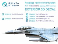 3D Decal - F-16C Block 30/32 Falcon Fuselage Reinforcement Plates (KIN kit) OUT OF STOCK IN US, HIGHER PRICED SOURCED IN EUROPE #QTSQP48028