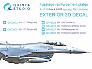  Quinta Studio  1/48 3D Decal - F-16C Block 40/42 Falcon Fuselage Reinforcement Plates (KIN kit) QTSQP48029