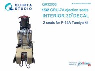  Quinta Studio  1/32 GRU-7A ejection seats details x 2 for the Grumman F-14A Tomcat OUT OF STOCK IN US, HIGHER PRICED SOURCED IN EUROPE QTSQR32003