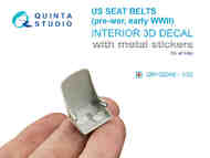 Pre-war/early WWII US fighter seat belts (with metal buckles) (All kits) #QTSQR32048R