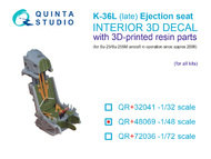 K-36L (late) ejection seat (for Sukhoi Su-25/Sukhoi Su-25SM aircraft since 2008) #QTSQR48069R