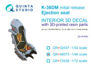 K-36DM (initial release) ejection seat (for Sukhoi Su-17M3/M4/UM3/22, Sukhoi Su-24, MiG-29 9-12 Early aircraft) #QTSQR48073R