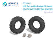  Quinta Studio  1/35 Dodge WC-54 Family tyre set (designed to be used with Zvezda kits) QTSQT35011