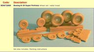  Radial Engines & Wheels  1/72 B-29 Superfortress - wheels REW72009