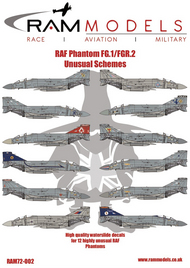 RAF McDonnell-Douglas Phantom FG.1/FGR.2 Unusual Schemes #RAMM72002