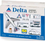 Delta Airlines Boeing 767 Die Cast Playset (12pc Set) #RLT4991