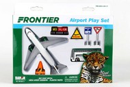 Frontier Airlines Die Cast Playset (8pc Set) #RLT7591